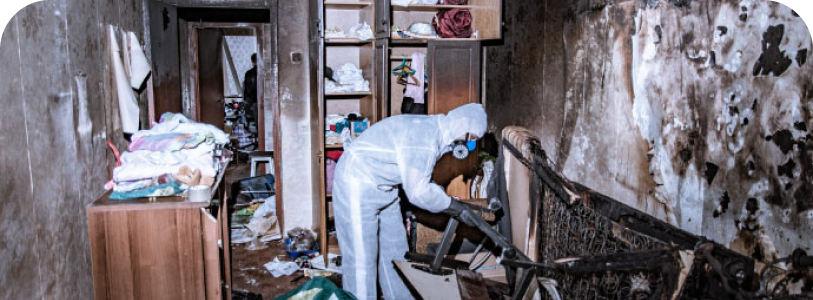 Fire damage restoration